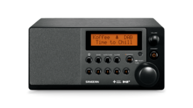 Sangean DDR-31+ DAB+/FM houten kast tafelradio met bluetooth zwart