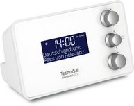 TechniSat DIGITRADIO 50 SE DAB+/FM wekkerradio wit voorkant links