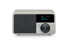 Sangean DDR-7 Glacier Silver mini DAB+/FM radio met bluetooth en aux zilver voorzijde