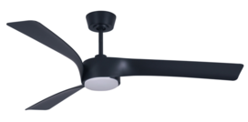 Beacon Line plafondventilator zwart 132 centimeter met lamp