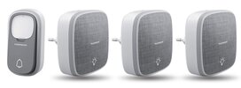 Thomson 513133 draadloze deurbel met kinetische knop en 3 plug-in ontvangers
