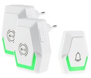 Pilota Porta draadloze deurbel 400 meter bereik met 2 ontvangers + flitslicht