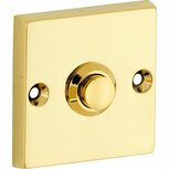 Artitec 95493 beldrukker vierkant messing pvd goud