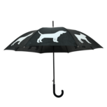 Esschert Design honden paraplu reflecterend zwart TP331 voorkant