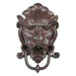 Esschert Design gietijzeren leeuwenkop deurklopper DB88 1