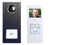 M-E Vistus VD ALU-6310 A video intercom deurbel met 1 beldrukker knop antraciet