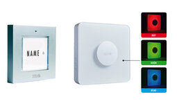 M-E BELL-441-S draadloze deurbel zilver en LED-licht ontvanger