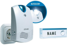 M-E FG1 draadloze deurbel met flitslicht