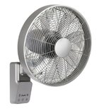 Casafan wandventilator Airos Eco Design Wall II TS titanium zilver 40 cm