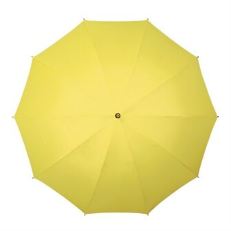 Falcone windproof golfparaplu geel GP-52-8005 bovenkant