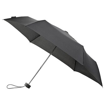 miniMAX platte vouwparaplu windproof paraplu zwart LGF-214-8120 voorkant open