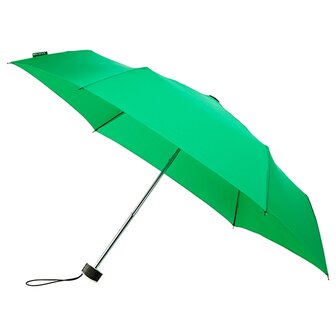 miniMAX platte vouwparaplu windproof paraplu seagreen LGF-214-PMS348C voorkant open
