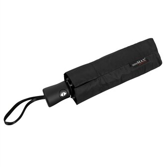 MiniMAX opvouwbare windproof paraplu die automatisch opent en sluit zwart LGF-425-8120 in hoesje