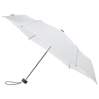 miniMAX platte vouwparaplu windproof paraplu sneeuwwit LGF-214-8111 voorkant open