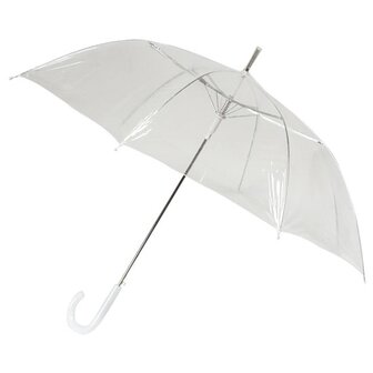 Falconetti paraplu automatische opening en haak doorzichtig
