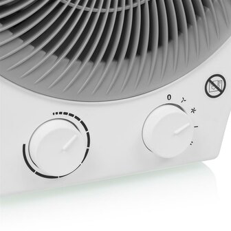Tristar KA-5140 multifunctionele heating en cooling ventilator 2000 Watt wit draagbaar instelbare thermostaat knoppen