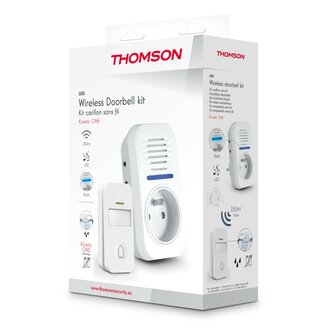 Thomson 513131 draadloze en kinetische deurbel met flashlight doos