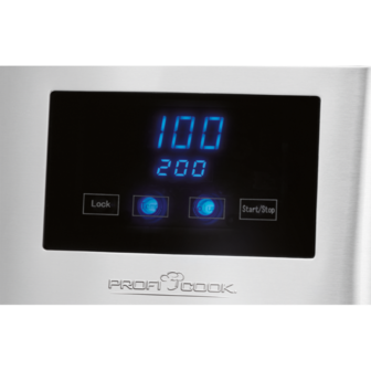 Proficook HWS1145 heetwaterdispenser 4 liter 2600 Watt 501168 display