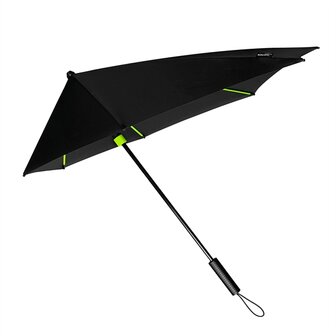 stormparaplu zwart lime groen stormaxi