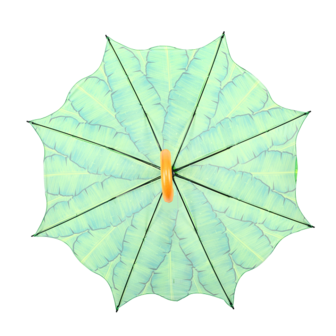 Esschert Design bananenbladeren paraplu groen TP336 onderkant binnenkant