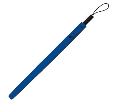 STORMaxi aerodynamische stormparaplu tot 100 kmh - blauw ST-14-8057 gesloten hoesje