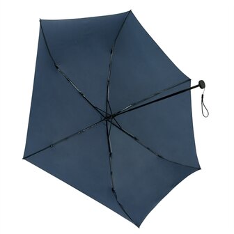 TravelLight extreem lichte reisparaplu windproof blauw onderkant