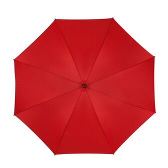 Eco bamboe paraplu windproof rood bovenkant