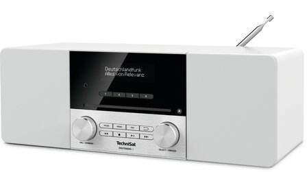 Technisat DIGITRADIO 3 DAB+ radio wit voorkant rechts
