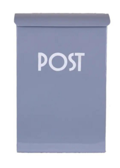 Str&ouml;mshaga klassieke handgemaakte brievenbus blauw