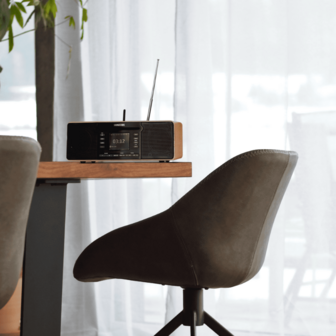 Sangean DDR-66BT Walnut All-in-one stereo muzieksysteem DAB+ AUX en CD-speler