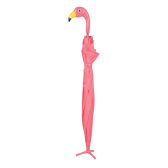 Esschert Design paraplu flamingo TP194 voorkant ingeklapt roze 1