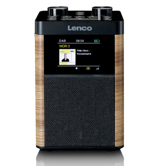 Lenco PDR-60WD draagbare DAB+/FM radio voorzijde