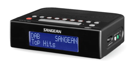 Sangean DCR-89+ DAB+/FM wekkerradio zwart voorzijde rechts