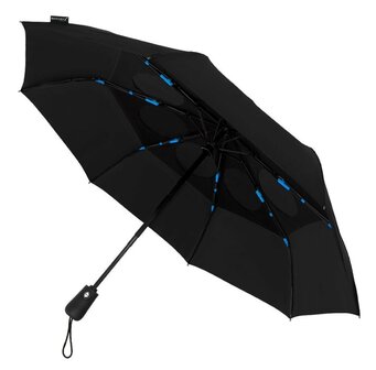 Minimax Eco luxe automatische opvouwbare paraplu 100 cm zwart