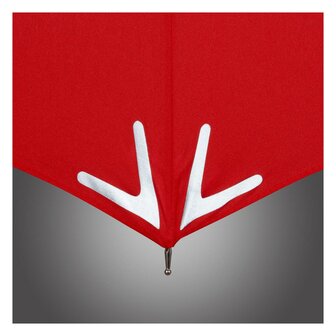 Fare Safebrella 7571 veilige paraplu met ledlamp en reflectoren rood
