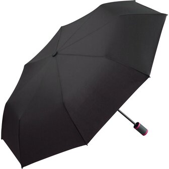 Fare Mini Style 5084 zakparaplu met handopening zwart magenta