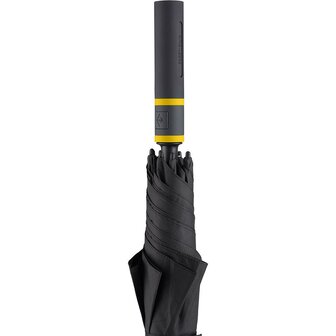 Fare Style 2384 windproof golfparaplu zwart geel 130 centimeter