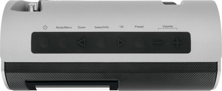 Technisat DIGITRADIO BIKE 1 DAB+/FM fietsradio voor op stuur zwart/zilver knoppen