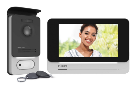 Philips WelcomeEye touch intercom met camera DES 9700 VDP met tags
