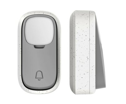 Avidsen 102498 draadloze en kinetische deurbel bamboe + 2 beldrukkers