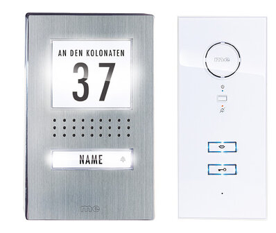 M-E ADV-111 WW bedrade audio deurintercom voor 1 appartement 41137