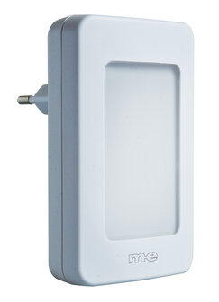 M-E BELL-251 draadloze deurbel met nachtlamp en 100 meter bereik 41146 ontvanger netstroom