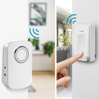 Avidsen 102438 draadloze en kinetische deurbel draadloos bereik