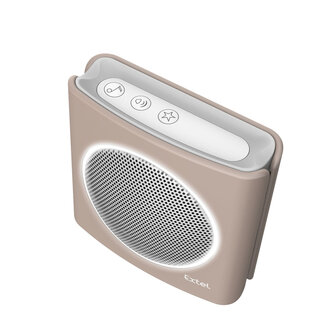 Extel diBi flash soft brown draadloze deurbel 081739 bruin bovenkant ontvanger knopjes