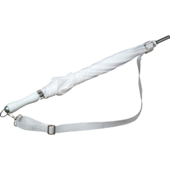 Falcone paraplu met schouderband windproof wit