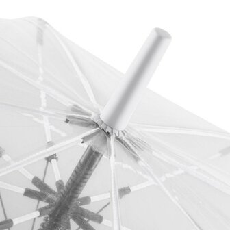 Fare Pure 7112 transparante paraplu met automatische opening wit