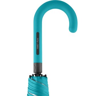 Fare Pure 7112 transparante paraplu met automatische opening lichtblauw