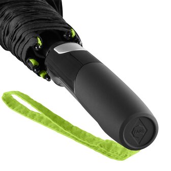 Fare Seam 4399 luxe windproof golfparaplu 115 cm zwart limegroen