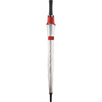 Fare Pure 2333 transparante XL paraplu rood 120 centimeter