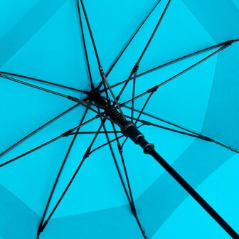 Fare Fibermatic 2339 XXL windproof golfparaplu cyaan 133 centimeter binnenkant